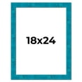 thumbnail image 1 of 18x24 Frame Blue Teal Burl Wood Picture Frame | 1.75 Inch Moulding Width | Interior Frame Depth 0.5, 1 of 8