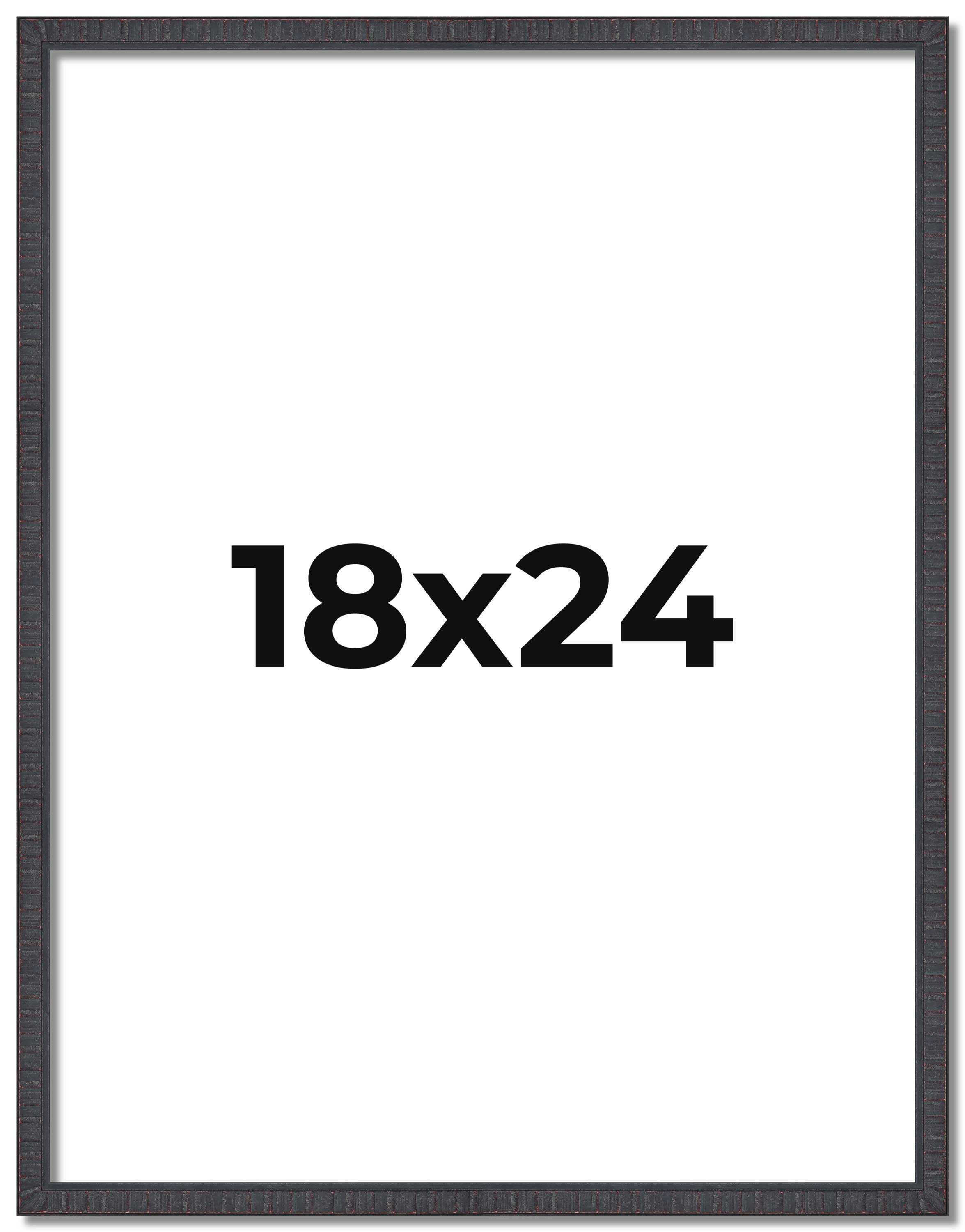 18x24 Frame Brown Picture Frame - Complete Modern Photo Frame Includes UV Acrylic Shatter Guard