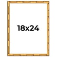thumbnail image 1 of 18x24 Frame Gold Bamboo Solid Wood Picture Frame | 1 Inch Moulding Width | Interior Frame Depth, 1 of 8