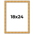 thumbnail image 1 of 18x24 Frame Gold Rustic Solid Wood Picture Frame | 1.25 Inch Wide Moulding | Rustique Gold, 1 of 8