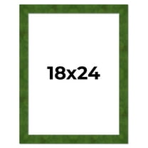 18x24 Frame Green Burl Solid Wood Picture Frame | 1.75 Inches Moulding Width | Interior Frame Depth