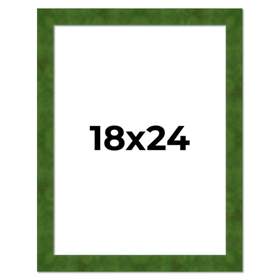 18x24 Frame Green Burl Solid Wood Picture Frame | 1.75 Inches Moulding Width | Interior Frame Depth