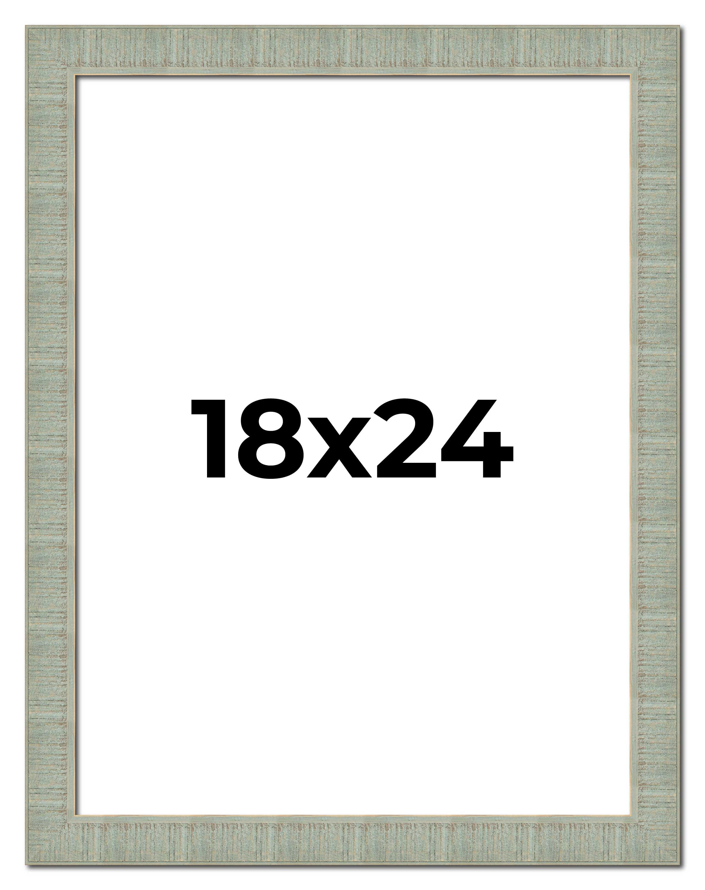 18x24 Frame Green Desert Pear Solid Wood Picture Frame | 1.625 Inch Moulding Width | Interior Frame