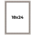 thumbnail image 1 of 18x24 Frame Grey Real Wood Picture Frame Width 1.25 inches | Interior Frame Depth 0.5 inches | Hans, 1 of 8