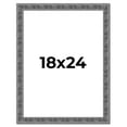 thumbnail image 1 of 18x24 Frame Silver Black Rustic Sonoma Solid Wood Picture Frame | 1.5 Inch Moulding Width |, 1 of 8