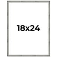 thumbnail image 1 of 18x24 Frame Silver Grey Distressed Solid Wood Picture Frame | 0.75 Inch Moulding Width | Interior, 1 of 8