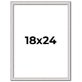 thumbnail image 1 of 18x24 Frame Silver Inner Slope Bevel Picture Frame | 1 Inch Moulding Width | 0.75 Inch Rabbet Depth, 1 of 8