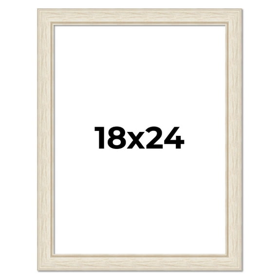 18x24 Frame White Real Wood Picture Frame Width 1.75 inches | Interior Frame Depth 0.5 inches |