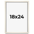 thumbnail image 1 of 18x24 Frame White Wheat Solid Wood Picture Frame | Moulding Width 0.75 Inches | Interior Depth 0.5, 1 of 8