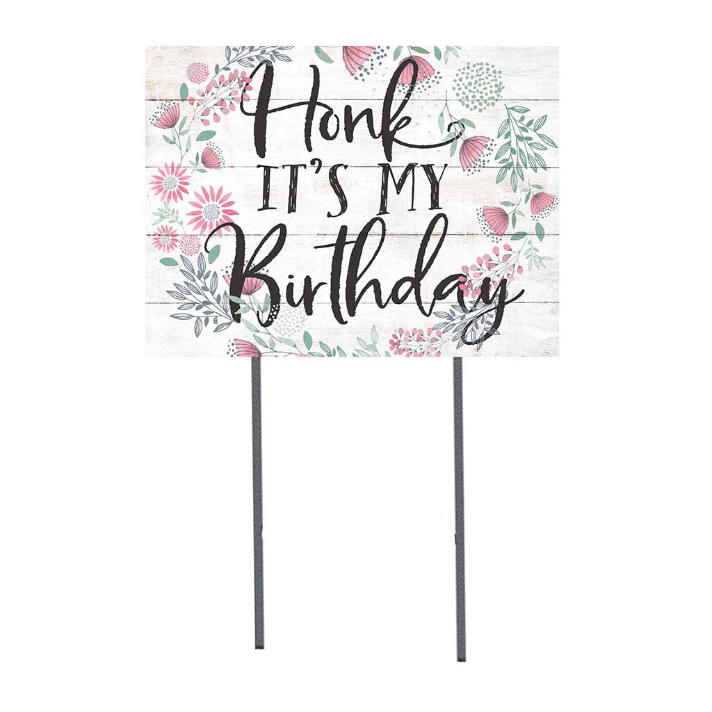 Beistle Geburtstags-Hofschild 'Honk It's My Birthday' - Bunt, Wetterfest, Mit Metallpfahl