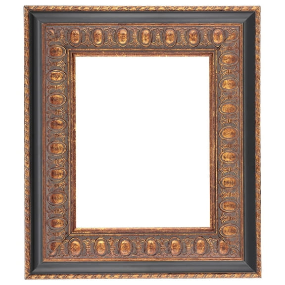 Imperial Frames Canterbury Collection 18x24" Antique Copper & Black Baroque Wood Frame, Hand-Finished, Museum-Quality Open Back Frame for 3/4" Canvas & Panels
