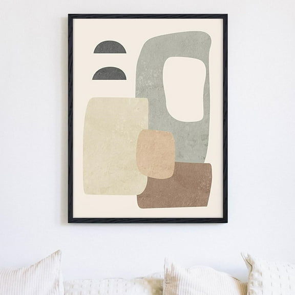 18x24 Picture Frame Black, Rustic Oak Wood 18 x 24 Poster Frames, Tempered Glass, 18x24 Frame with Mat for 16x20