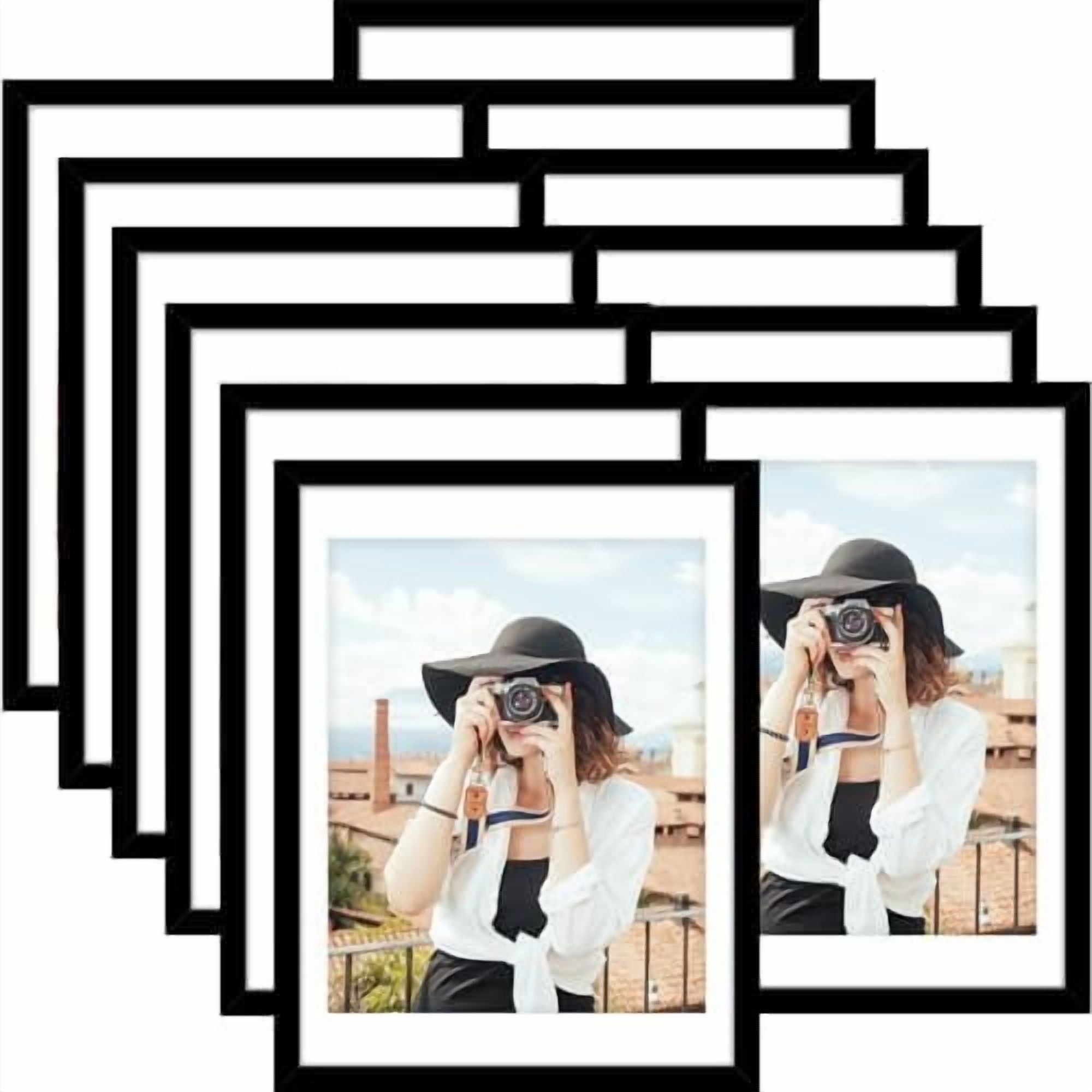 18x24 Picture Frame Set of 12, Display Photos 16 x 20 with Mat or 18 x ...
