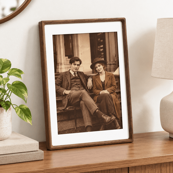 Graduating Senior Frame Design 18x24 Picture Frames Walnut Wood Hand Make Crafteder Frame With Mat To ...
