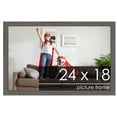 thumbnail image 1 of 18x24 Textured Grey Picture Frame - UV Acrylic, Foam Board Backing, Hanging Hardware, 1 of 8