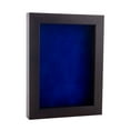 thumbnail image 1 of 18x24 Walnut Shadowbox Frame - Interior Size 18x24 with 3/4" Usable Depth - Royal Blue Acid-Free Suede Backing, 1 of 5