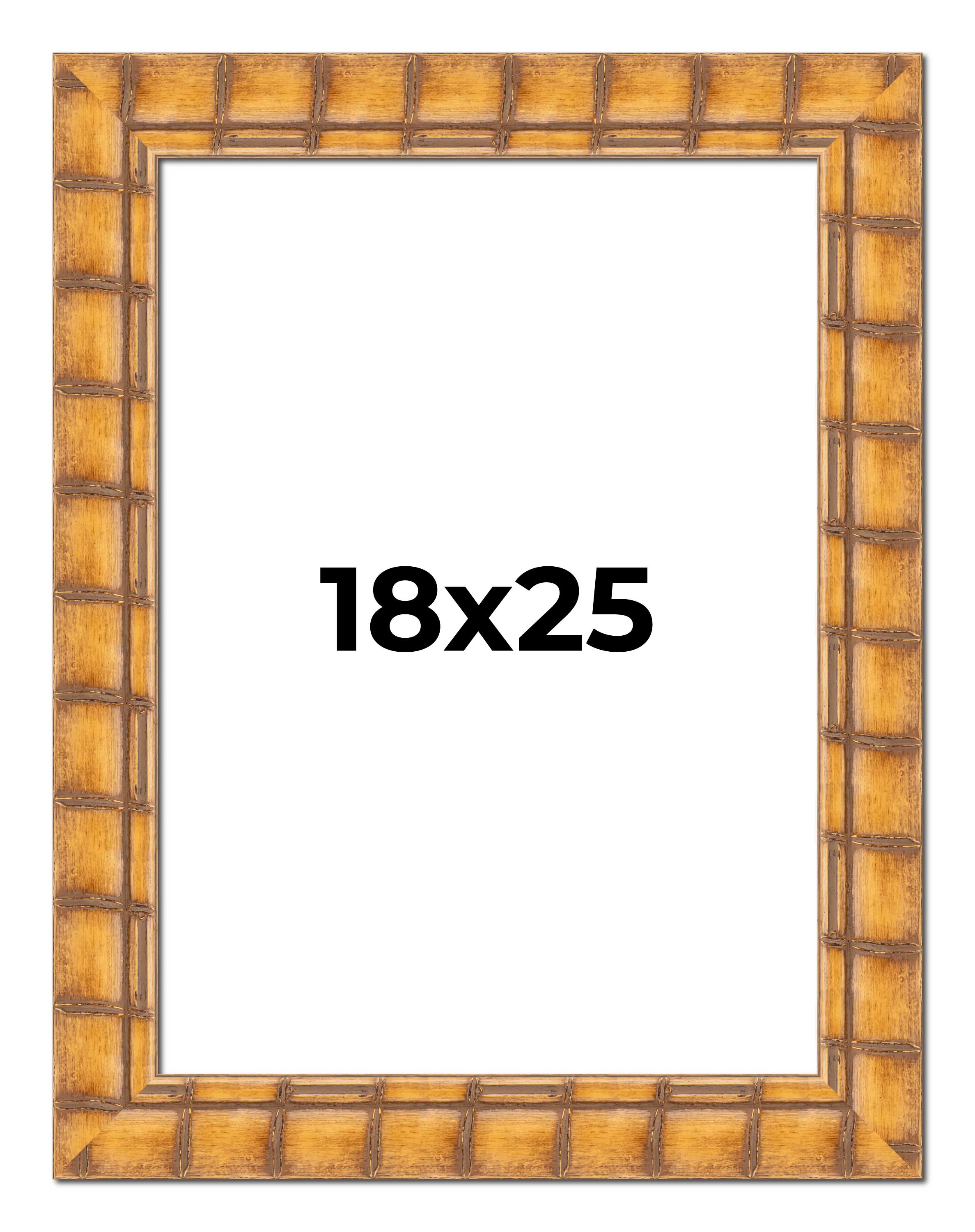 18x25 Frame Beige Real Wood Picture Frame Width 3 inches | Interior ...
