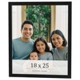 thumbnail image 1 of 18x25 Frame Black Charcoal Grey Wood Textured Picture Frame | 0.75 Inch Moulding Width | Gunmetal, 1 of 8