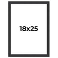thumbnail image 1 of 18x25 Frame Black Real Wood Picture Frame Width 1.25 Inches | Interior Frame Depth 0.5 Inches |, 1 of 8