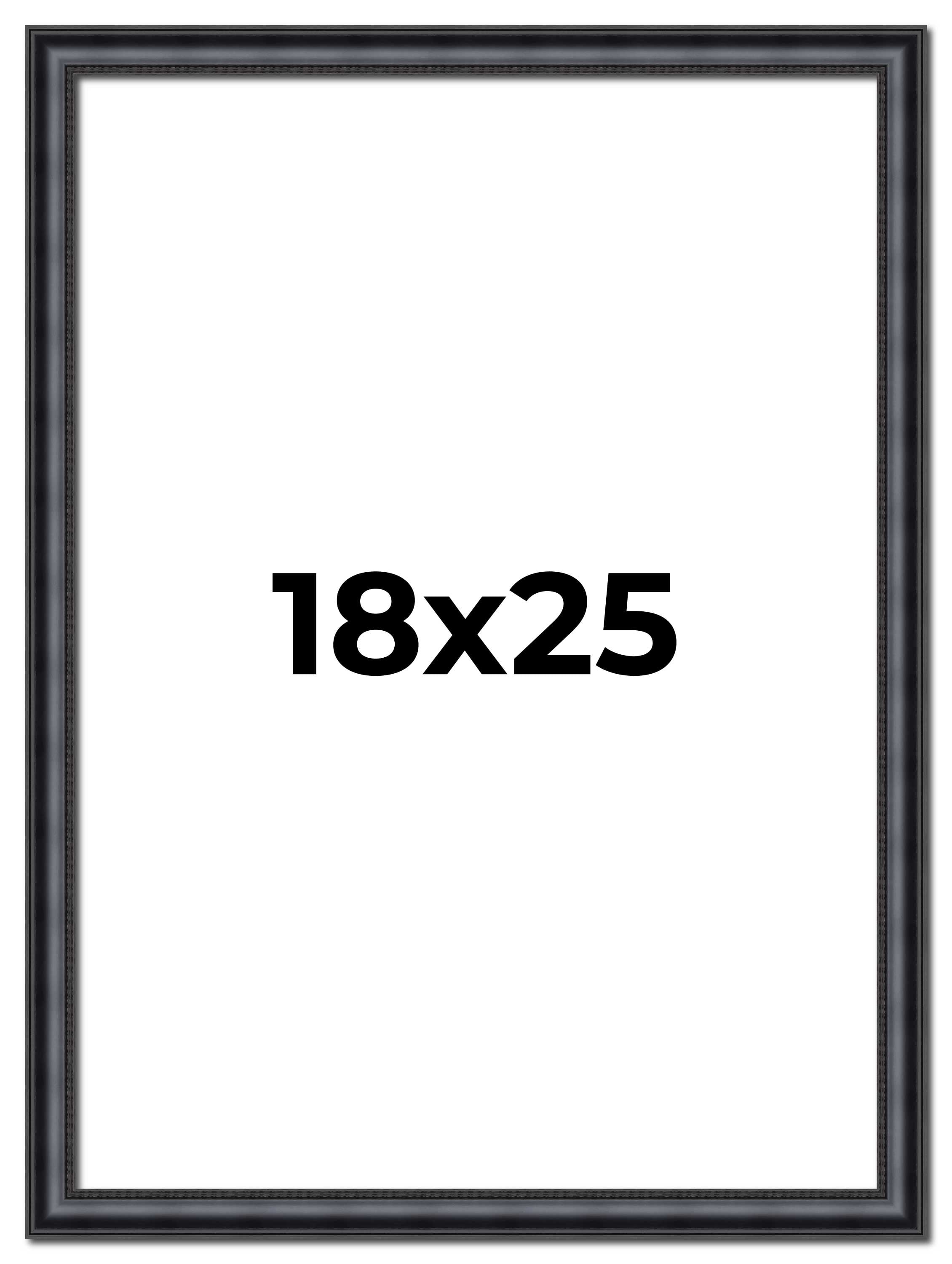 18x25 Frame Black Real Wood Picture Frame Width 1.25 inches | Interior ...