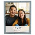 thumbnail image 1 of 18x25 Frame Blue Scuffed Farm Board Solid Wood Picture Frame Width 0.75 Inches | Interior Depth 0.5, 1 of 8
