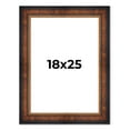 thumbnail image 1 of 18x25 Frame Brown Walnut Gold Ornate Trim Solid Wood Plein Air Picture Frame | 3 Inch Moulding, 1 of 8