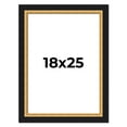 thumbnail image 1 of 18x25 Frame Gold Real Wood Picture Frame Width 2.25 Inches | Interior Frame Depth 0.5 Inches |, 1 of 8