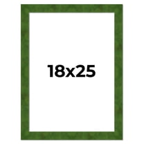 18x25 Frame Green Burl Solid Wood Picture Frame | 1.75 Inches Moulding Width | Interior Frame Depth