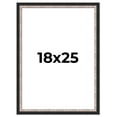 thumbnail image 1 of 18x25 Frame Silver Real Wood Picture Frame Width 1.25 Inches | Interior Frame Depth 0.75 Inches |, 1 of 8