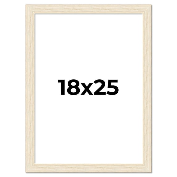 18x25 Frame White Real Wood Picture Frame Width 1.5 inches | Interior Frame Depth 0.5 inches | Barn