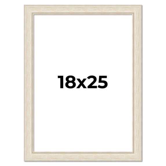 18x25 Frame White Real Wood Picture Frame Width 1.75 inches | Interior Frame Depth 0.5 inches |
