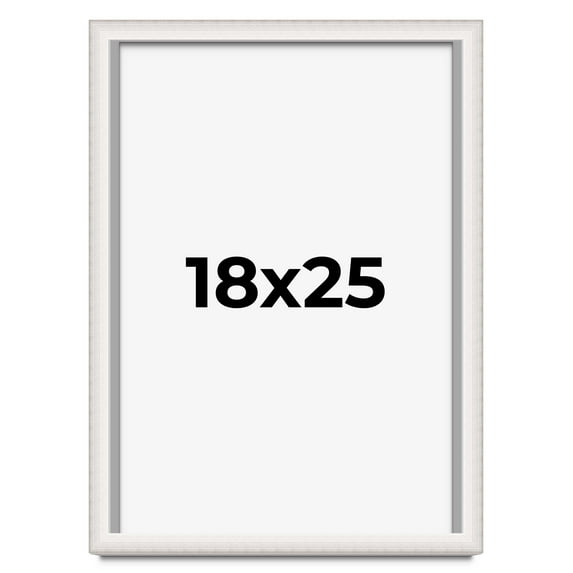 18x25 Shadow Box Silver Brushed Striped Display Frame | 1.625 Inches Deep | 1 Inch Moulding Width |