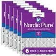 thumbnail image 1 of 18x25x1 (17_1/2x24_1/2) Pleated MERV 8 Air Filters 6 Pack, 1 of 7