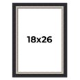 thumbnail image 1 of 18x26 Frame Black Real Wood Picture Frame Width 2.25 Inches | Interior Frame Depth 0.5 Inches |, 1 of 8