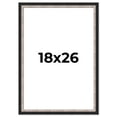 thumbnail image 1 of 18x26 Frame Silver Real Wood Picture Frame Width 1.25 Inches | Interior Frame Depth 0.75 Inches |, 1 of 8