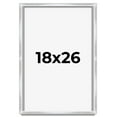 thumbnail image 1 of 18x26 Frame Silver Whitewashed Wood Grain Solid Wood Shadow Box | 0.75 Inch Moulding Width | 0.75, 1 of 8