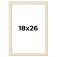 thumbnail image 1 of 18x26 Frame White Real Wood Picture Frame Width 1.5 inches | Interior Frame Depth 0.5 inches | Barn, 1 of 8