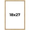 thumbnail image 1 of 18x27 Frame Beaded Gold Solid Wood Picture Frame | 0.75 Inches Moulding Width | Liscio Oro, 1 of 8