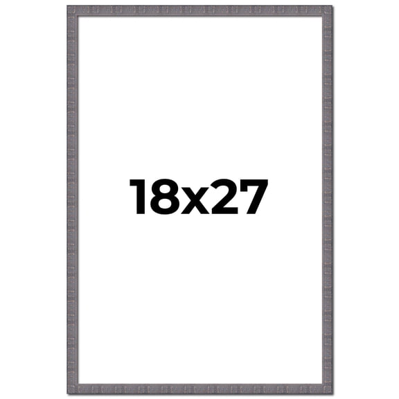 18x27 Frame Blue Kingsley Pewter Solid Wood Picture Frame Width 0.75 Inches |Interior Depth 0.5