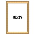 thumbnail image 1 of 18x27 Frame Gold Plein Aire Solid Wood Picture Frame Width 2 Inches | Interior Frame Depth 0.5, 1 of 8
