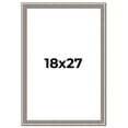 thumbnail image 1 of 18x27 Frame Grey Real Wood Picture Frame Width 1.25 inches | Interior Frame Depth 0.5 inches | Hans, 1 of 8