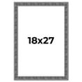 thumbnail image 1 of 18x27 Frame Silver Black Rustic Sonoma Solid Wood Picture Frame | 1.5 Inch Moulding Width |, 1 of 8