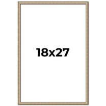 18x27 Frame Silver Real Wood Picture Frame Width 0.75 Inches | Interior Frame Depth 0.5 Inches |