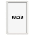 thumbnail image 1 of 18x28 Shadow Box Silver Brushed Striped Display Frame | 1.625 Inches Deep | 1 Inch Moulding Width |, 1 of 8