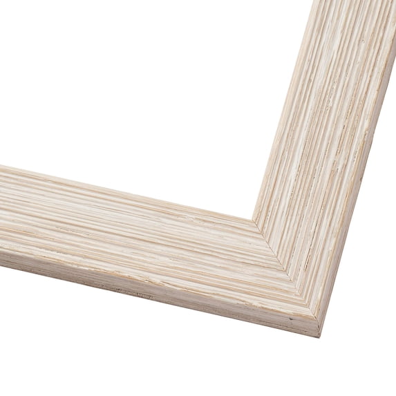 18x28 White Rustic Wide Barnwood Picture Frame - UV Acrylic, Foam Board Backing, Hanging Hardware