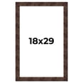 thumbnail image 1 of 18x29 Frame Brown Burl Real Wood Picture Frame Width 1.625 Inches | Interior Frame Depth 0.5 Inches, 1 of 8