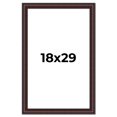thumbnail image 1 of 18x29 Frame Brown Round Mahogany Solid Wood Picture Frame | 1.625 Inch Moulding Width | with UV, 1 of 8