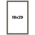 thumbnail image 1 of 18x29 Frame Silver Real Wood Picture Frame Width 1.25 Inches | Interior Frame Depth 0.5 Inches |, 1 of 8