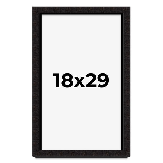 18x29 Shadow Box Black Solid Wood Display Picture Frame | 1 Inch Rabbet Depth | | 1.375 Inch