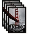 thumbnail image 1 of 18x30 Black Picture Frame for Puzzles Posters Photos or Artwork, Set of 4, 1 of 5